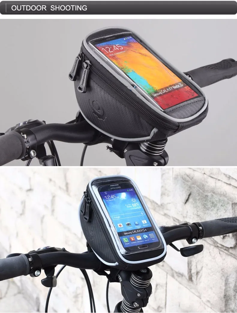 Clearance 4.2" 5" 5.5" ROSWHEEL Touchscreen Bicycle Phone Case Cycling Top Tube Bag Panniers Mountain Bike Handlebar Bycicle Bag Pouch 5