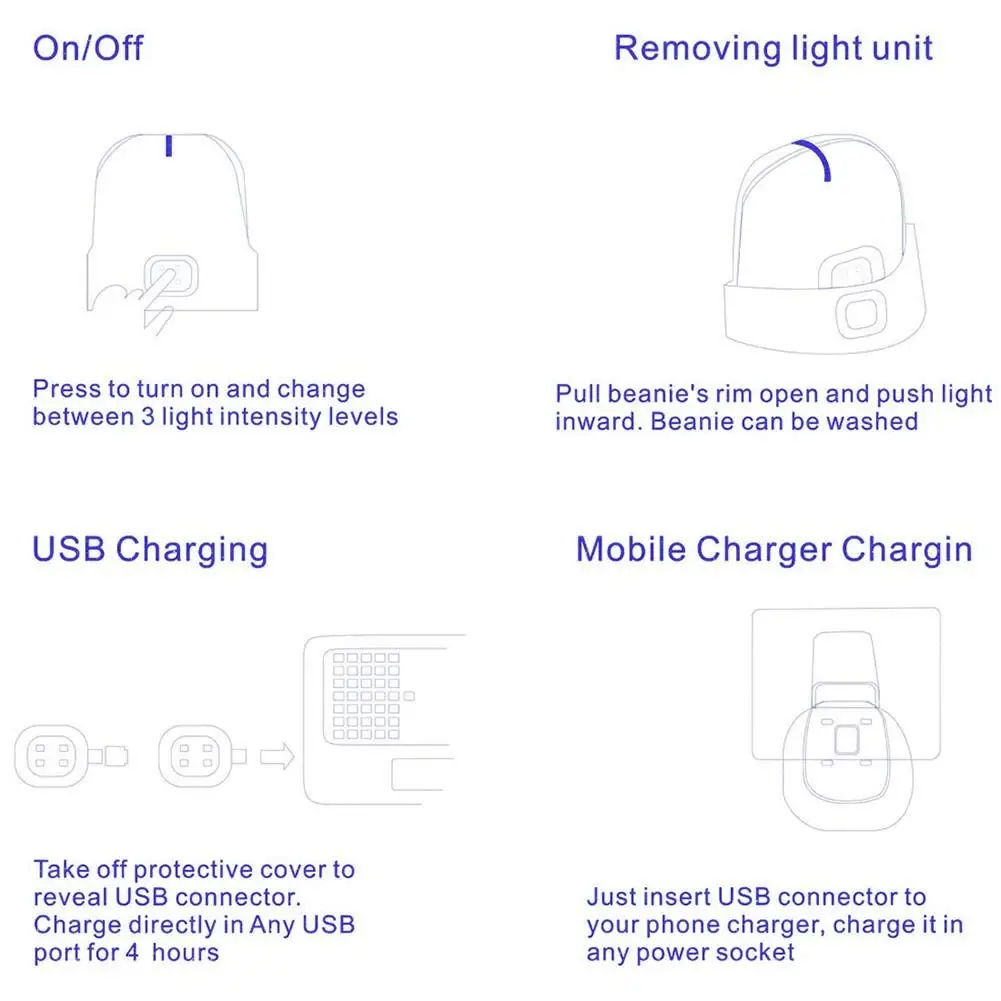 10-Цвета светодиодный Шапка-бини шапка зимняя обувь на теплом меху с USB Перезаряжаемые Батарея для спорта на открытом воздухе Альпинизм для прогулок, охоты и кемпинга Езда на велосипеде