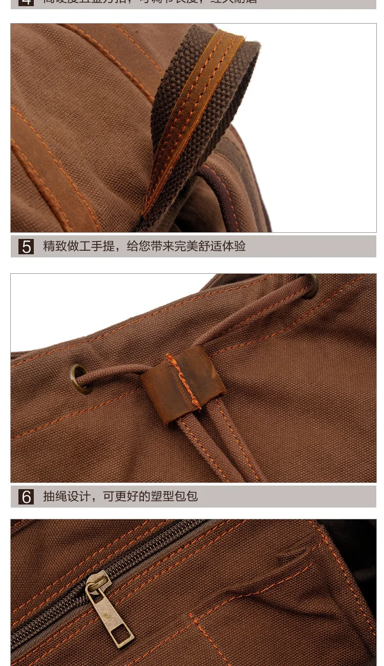 AUGUR модный Мужской винтажный холщовый рюкзак для девочек-подростков, школьная сумка для путешествий, вместительные рюкзаки для ноутбука, сумки