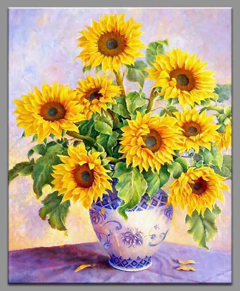 

5D Diamond Embroidery Sunflower Diamond Mosaic Painting Beadwork Diamond Pattern Kits For Embroidery Picture Of Rhinestones