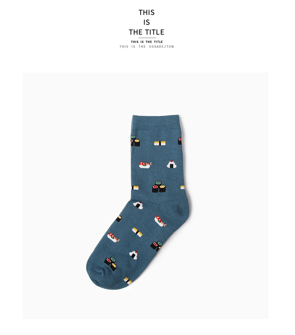 2018 Hot New Korean Fresh Fruits Socks Cute Fruit Print Women's Sock Comfortable Cotton Embroidery Kawaii Funny Cartoon socks (2)