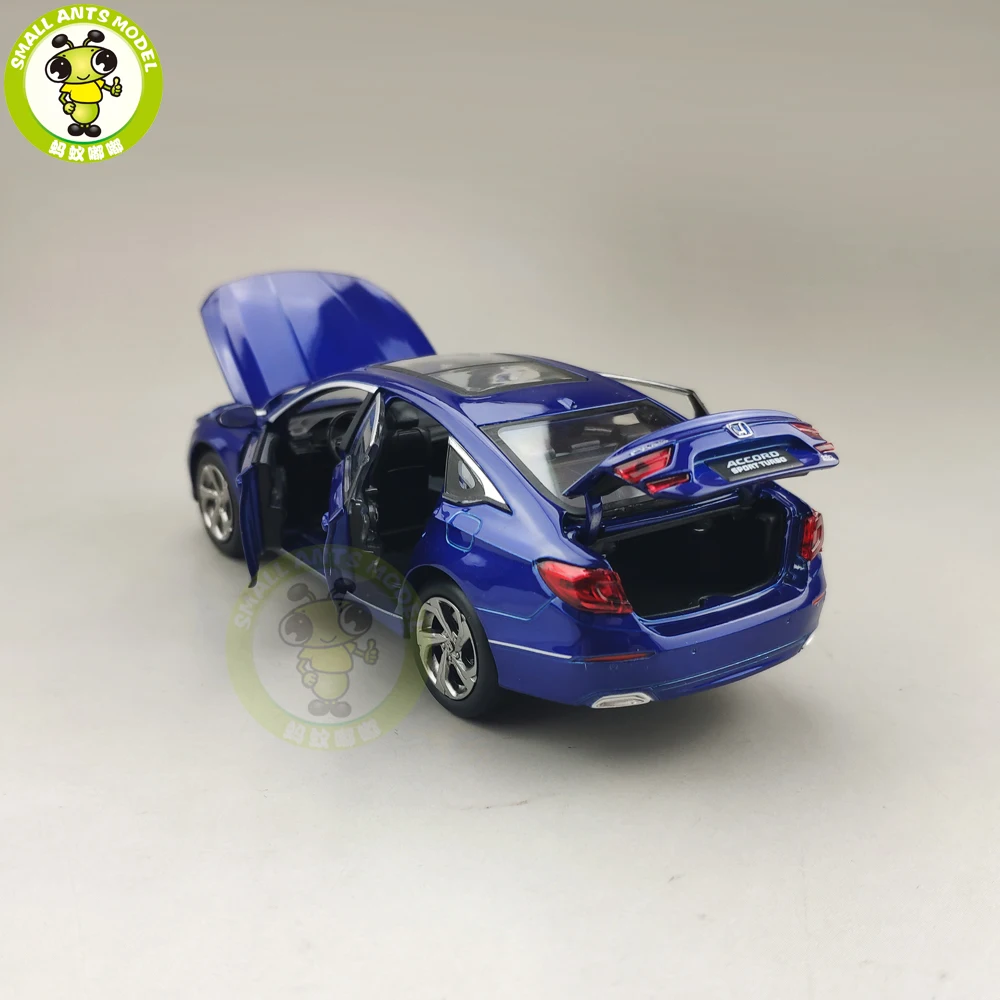 1/32 JACKIEKIM Accord 10th седан литая под давлением Модель автомобиля игрушки для детей Детское звуковое освещение Вытяните назад Подарки для мальчиков девочек