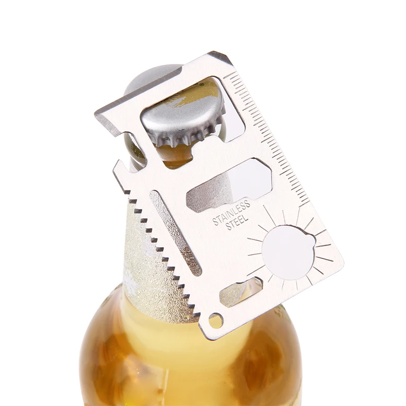 Buy Camping Survival Tool Rescue Credit Card Army Sliver Stainless Steel SOS