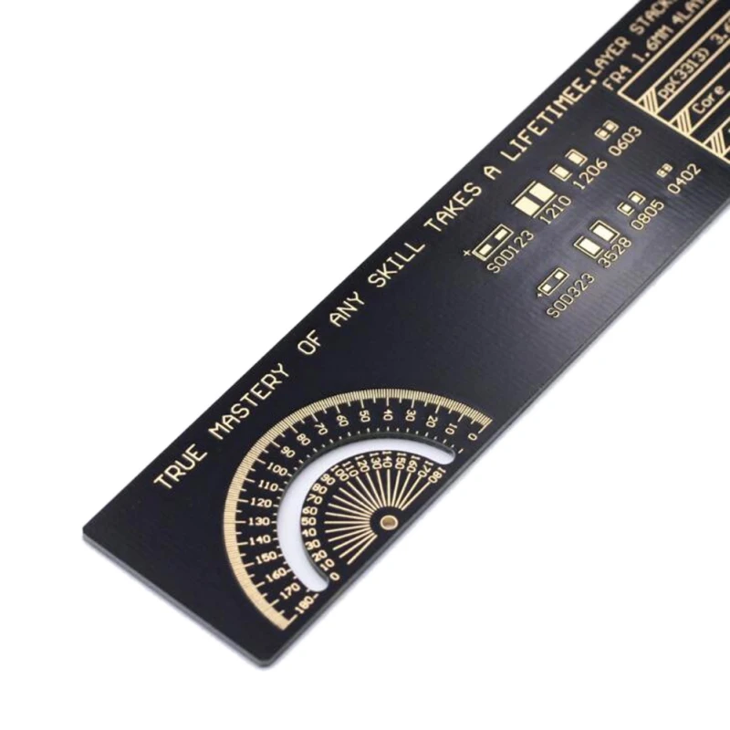 25 см Многофункциональный PCB линейка, измерительный инструмент резистор микросхема конденсатора IC диод поверхностного монтажа транзистор посылка