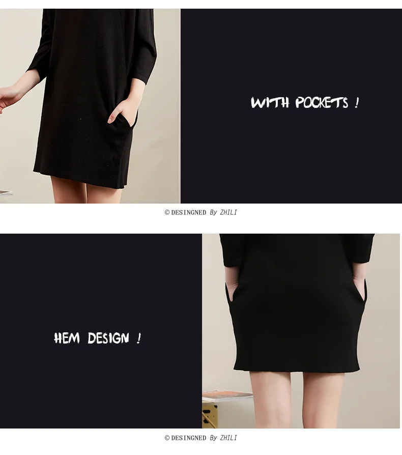 Жили женское платье ленивый& Повседневное Экипаж шеи Bell Sleeve Shift dress