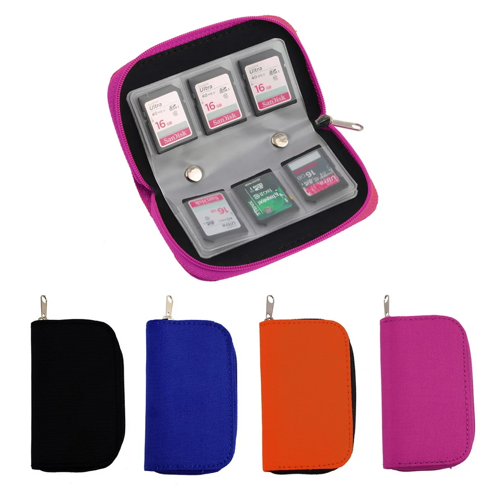 4 цвета SD SDHC MMC CF для Micro SD карта памяти чехол сумка коробка держатель защитного кожуха кошелек
