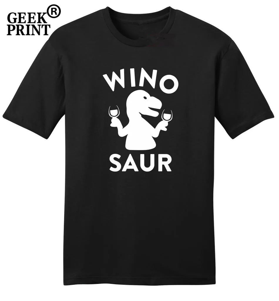 Женская забавная футболка Winosaur Подарочная Алкогольная Wino Saur | одежда