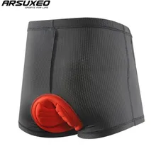 ARSUXEO дышащий Велоспорт Нижнее белье 3D Мягкий мужчины велосипед Велоспорт удобное нижнее белье MTB велосипед короткие шорты