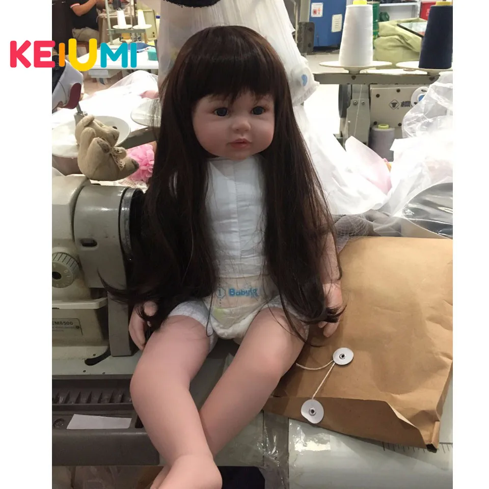Оптовая продажа 22 ''куклы Reborn Baby Girl реалистичные мягкие силиконовые виниловые