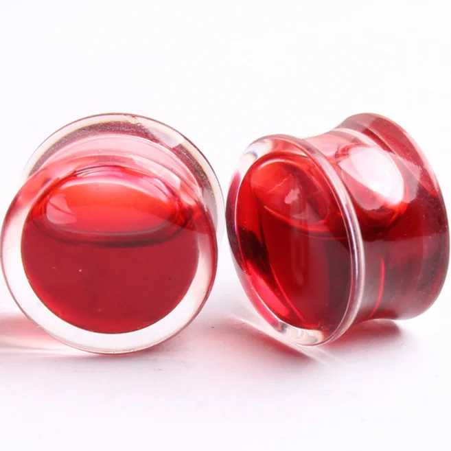 11/11 Main genuine earring ear bones ear opener transparent acrylic red