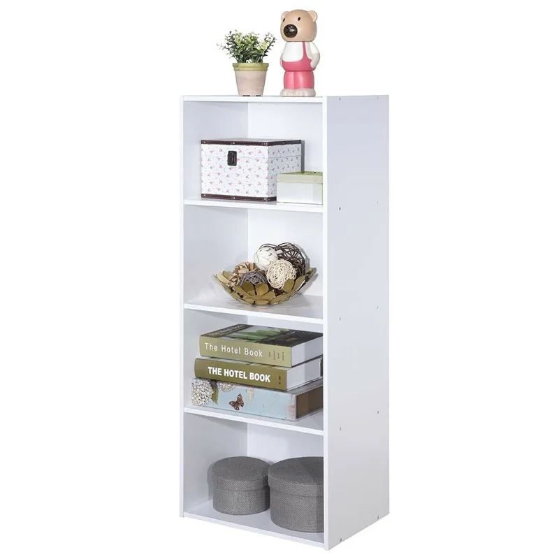 buy Modern Wood 4 Tier Open Book Shelf Bookshelf Bookcase Storage Display Cabinets For Home Furniture HW60187