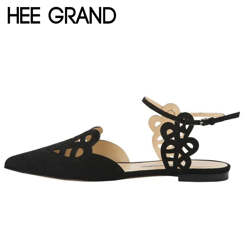 HEE GRAND/Новинка 2018 года летние женские туфли на плоской подошве в европейском стиле