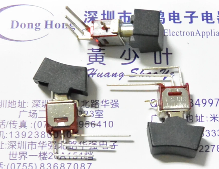 

10pcs Rocker switch SRLS-1 with cap bending foot 3 button toggle switch Boat switch 1.5A 250VAC