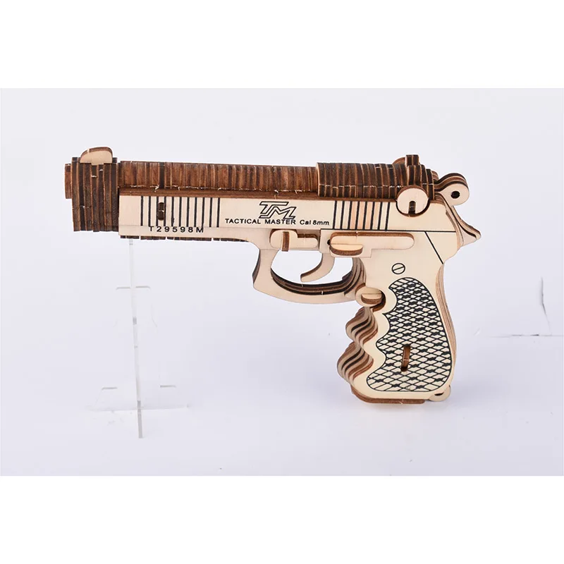 DIY AK47/M4A1/карабины/Револьвер пулемет Модель 3d деревянная головоломка игрушечный пистолет детский Набор для творчества ручная работа деревянная игрушка для подарков