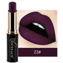 Nuevo Lip lingerie líquido mate lápiz labial brillo de labios a prueba de maquillaje 24 tonos hacer mate labiales metal para las mujeres, maquiagem