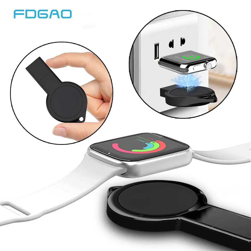 

FDGAO Portable Wireless Charger For Apple Watch Series 4/3/2/1 Wireless Magnetic Charging Dock for iwatch Fast USB Mini Charger