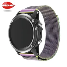 Высокое качество часы ремешок замена Миланская Магнитная Петля нержавеющая сталь магнитный замок ремешок для Garmin fenix3 красочные