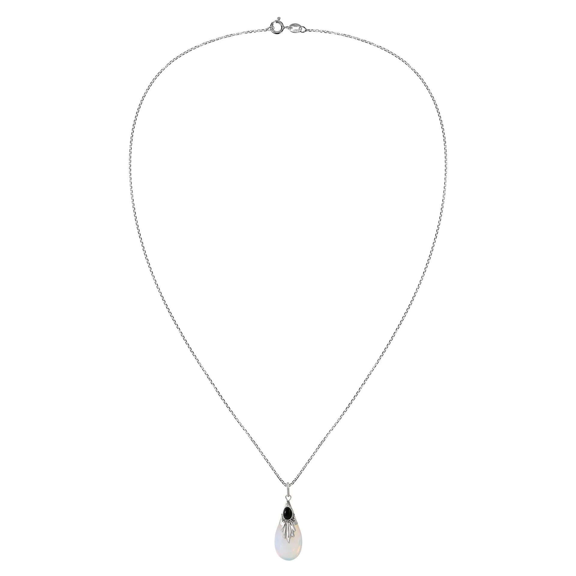 Дизайн распродажа слеза кулон из лунного камня ожерелья для Для женщин 3 цвета Циркон Белого Золота Цвет подарок Модные украшения подарки