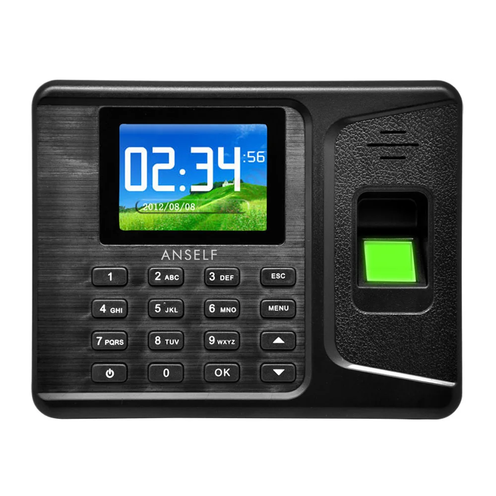 

Realand LCD 2.8" TFT USB Biometric Fingerprint Attendance Machine Time Recorder DC 5V/1A Employee Checking-in Reader A-E260