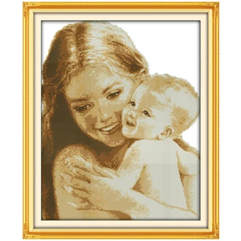 

Wholesale Needlework,Stitch,11CT 14CT Cross Stitch,Sets For Embroidery Kits,Deep love of mother and son counted Cross-Stitching