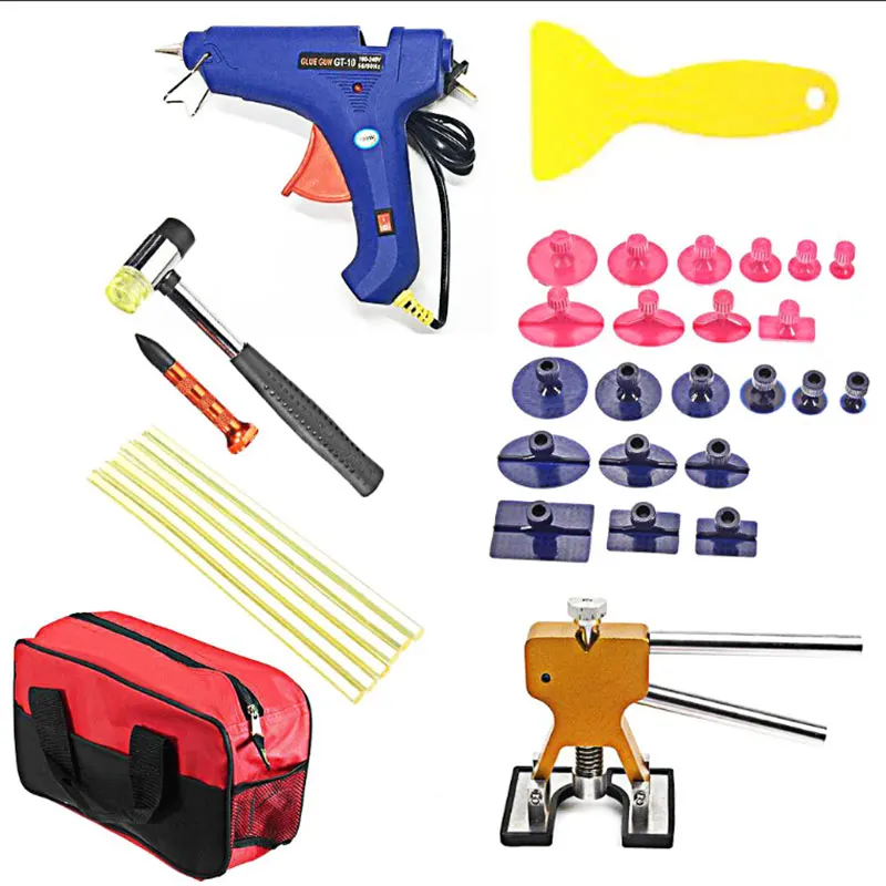 

Ferramentas Kit Tools Paintless Dent Repair Tool Car Dent Removal Dent Puller Tabs Straightening Dents Tool Kit Hand Tool