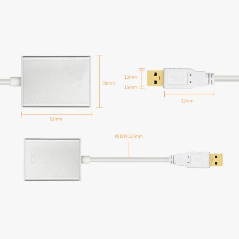 USB3.0 к HDMI HD 1080 P видеокабель, адаптер конвертер для портативных ПК 5,0 Гбит/с, высокая Скорость коробка передач с компакт-диска
