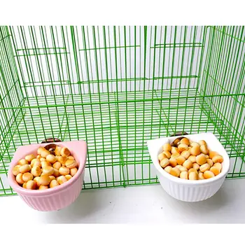 Creative Ceramic Hanging Pet Food Bowl Non-Slip Anti-Turn Hamster Bowl Pet Feeder Bowl For Chinchill Gerbil Pet Feeding Supplies 4