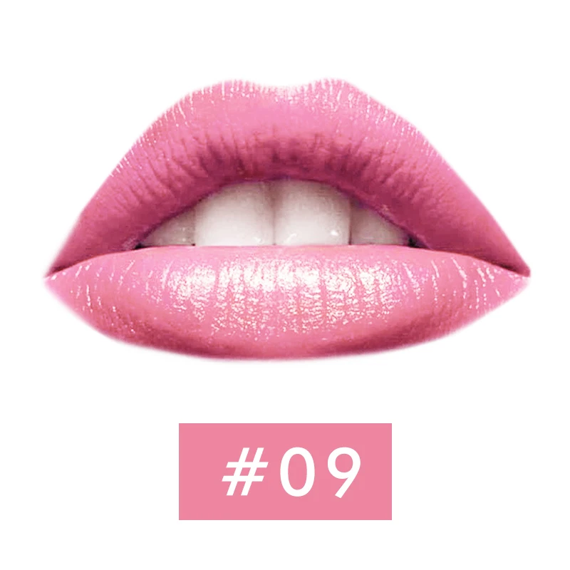 Aojoc, 20 цветов, брендовая водостойкая губная помада, ТИНТ, блеск для губ, насадка для пениса, помада для губ, стойкий блеск для губ, комплект, макияж губ, косметика - Цвет: 09