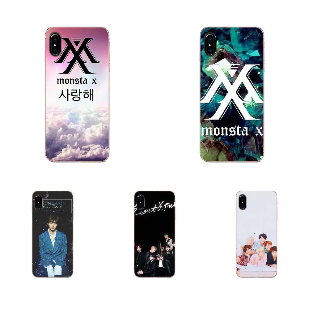 

For Sony Xperia Z Z1 Z2 Z3 Z4 Z5 compact Mini M2 M4 M5 T3 E3 E5 XA XA1 XZ Premium TPU Case Accessories Monsta X Kpop Boy Group