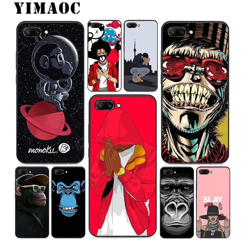 YIMAOC Swag обезьяна мягкий силиконовый чехол для huawei Honor mate 10 P20 P10 P9 P8 P Smart Y6 6A 7A 7X 7C Lite Pro