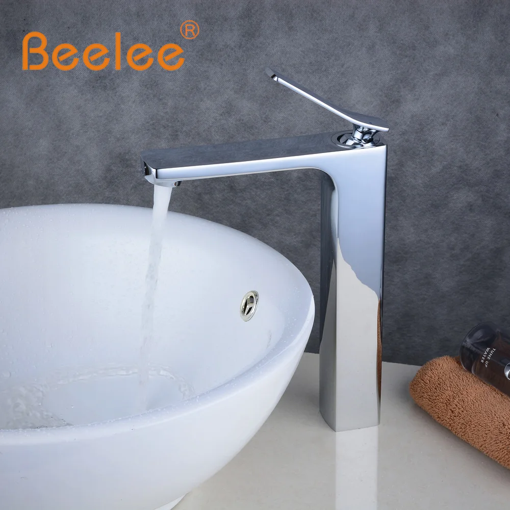 

Beelee Bathroom Faucet Vanity and Sink Combo Mixer Tap Chrome Single Handle One Hole Toilet Basin Faucet robinet salle de bain