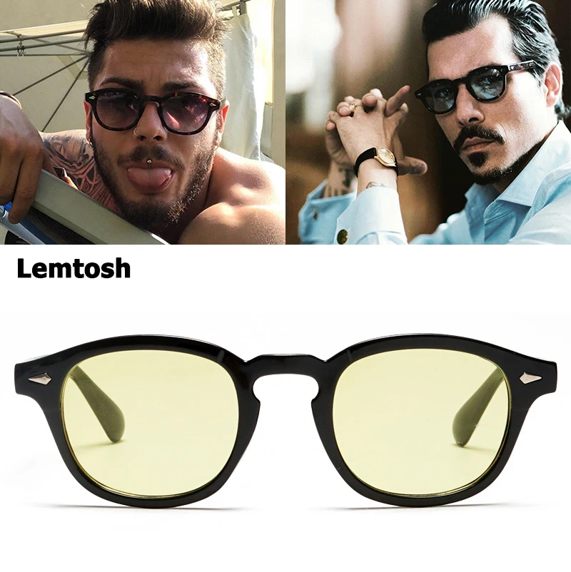 

JackJad Fashion Johnny Depp Lemtosh Style Tint Ocean Lens Sunglasses Vintage Classic Round Brand Design Sun Glasses Oculos Sol