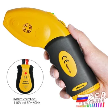 

110V Circuit Breaker Fuse Control Locator Electric Finder Tool Receiver Transmitter Lamp Socket & Outlet Adapters Testers