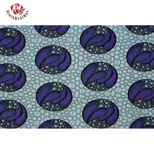 Анкара африканская полиэфирная восковая печатная ткань Binta настоящий воск высокого качества 6 ярдов африканская ткань для вечерние платья FP6203