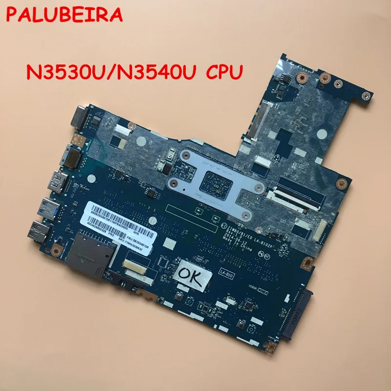 Материнская плата PALUBEIRA ZIWB0/B1/E0 LA B102P для материнской платы ноутбука lenovo B50 30 (для