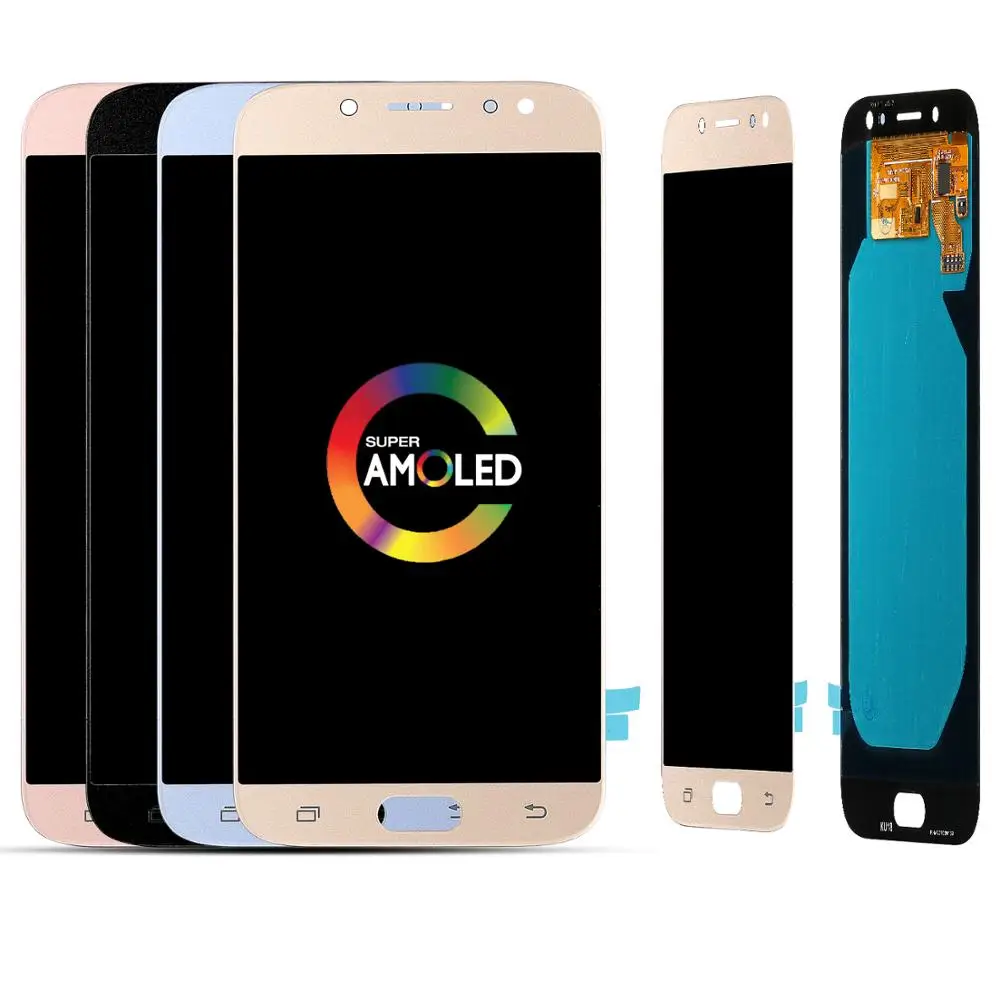 

Super AMOLED LCDs For Samsung Galaxy J7 Pro 2017 J730 J730F LCD Display with Touch Screen Digitizer Assembly Brightness Control