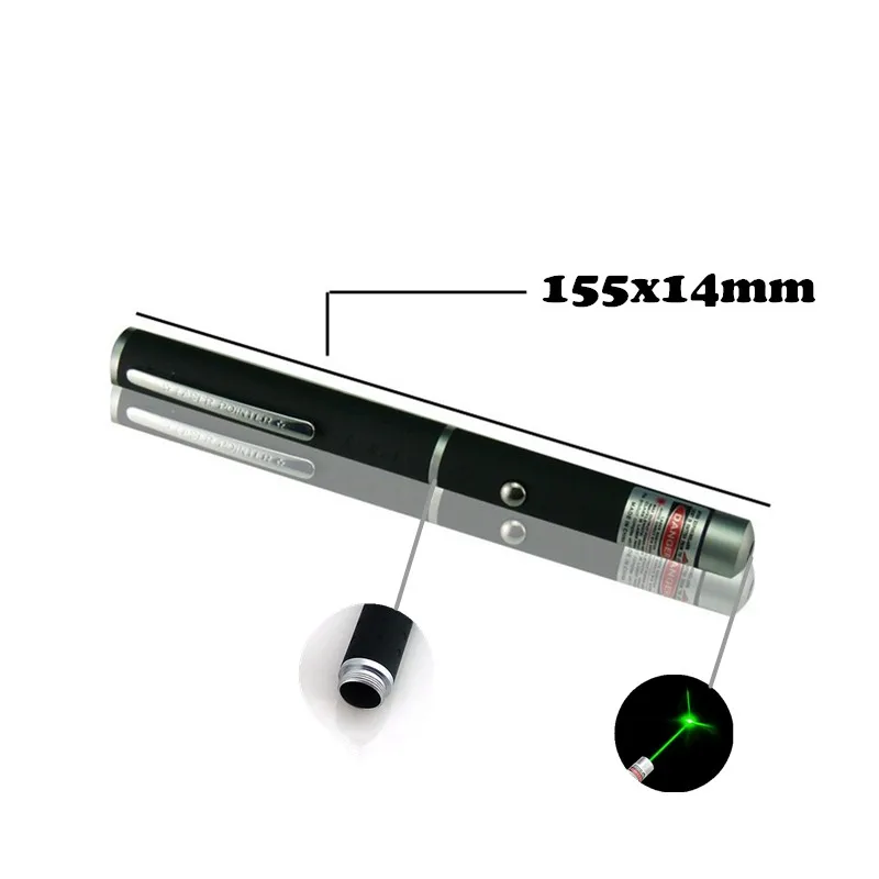 10 шт. 532nm Зеленая лазерная ручка фонарик мощный лазерная указка ведущий дистанционного Lazer Охота лазер без батареи 5 головок