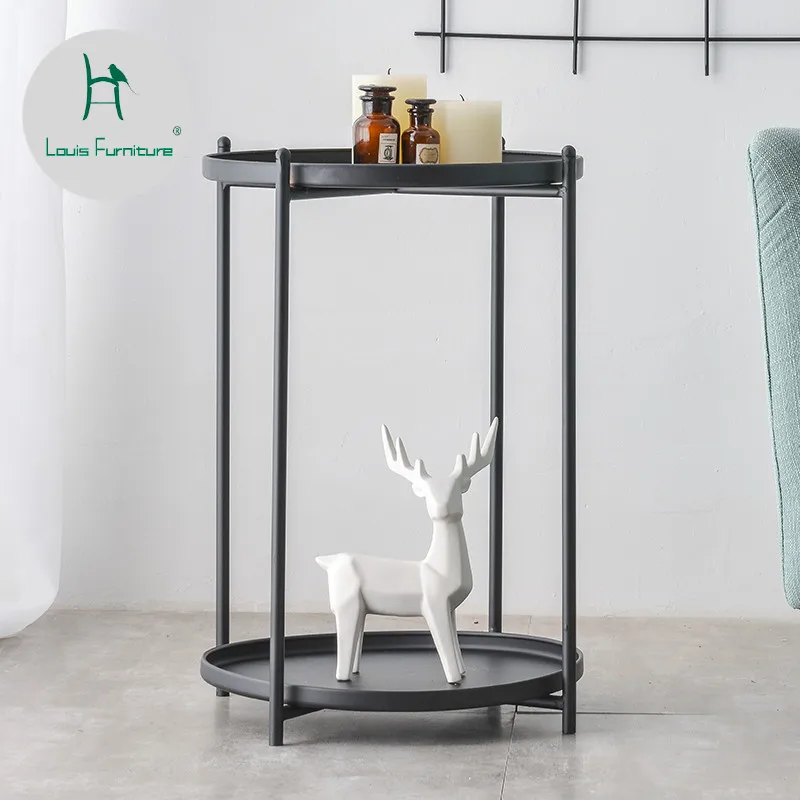 

Louis Fashion Coffee Tables Nordic Living Room Sofa Mobile Bedroom Bedside Table Creative Modern