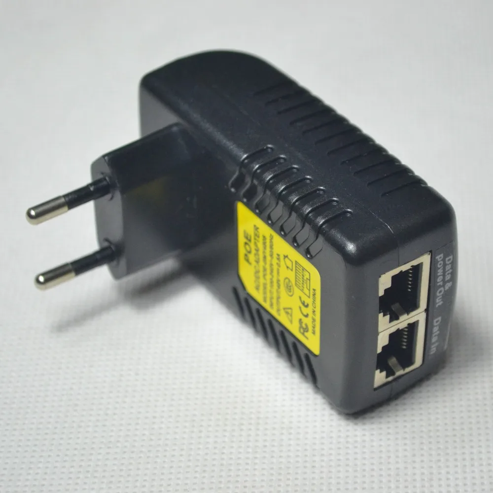 Инжектор POE 48V 0.5A питания poe адаптер Форсунка для IP системах видеонаблюдения