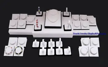 

Wooden jewelry showcase include Watch Holder pendant bracelet collar display and baseboard jewelry incounter Organizer Cases