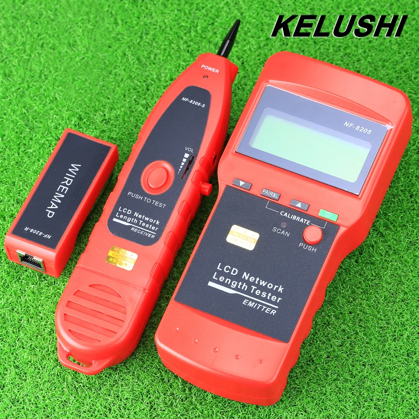KELUSHI NF 8208 Multipurpose LCD Display Network LAN Continuity Tester Cable inspection Wire Tracker tester fast