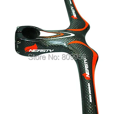 Full Carbon Stem Handlebar MTB Handlebar 90/100/110/120*600/620mm Red-line HB-NT14