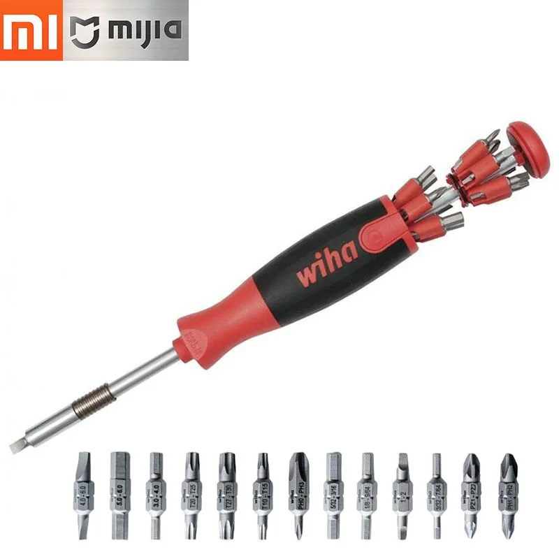 

Original Xiaomi Mijia Wiha Screw Driver Kit 26-in-1 Precision Magnetic Bits with Hidden Magazine Magic Kits 26inone Screw driver
