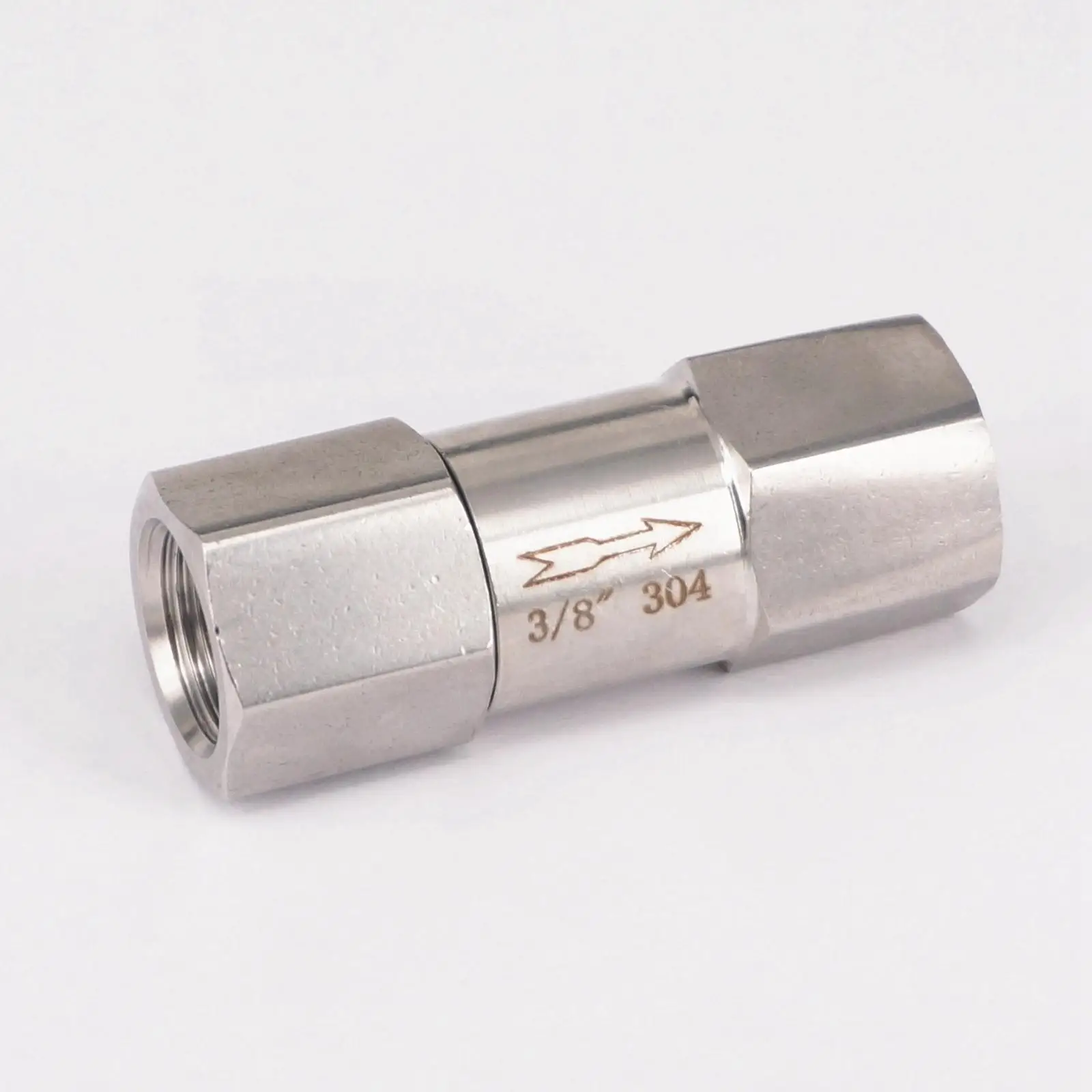 3/" BSP Женский 304 нержавеющая сталь односторонний обратный клапан обратный линейный клапан 0.3Mpa-2.5Mpa