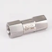 3/" BSP Женский 304 нержавеющая сталь односторонний обратный клапан обратный линейный клапан 0.3Mpa-2.5Mpa