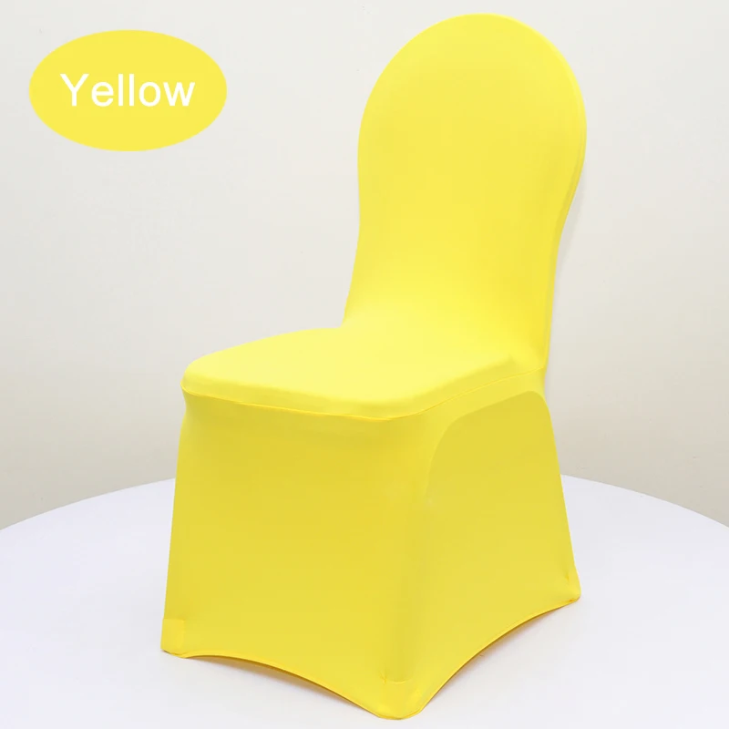 Free Shipping 1PC Yellow High Quality Elastic Polyester & Spandex Chair