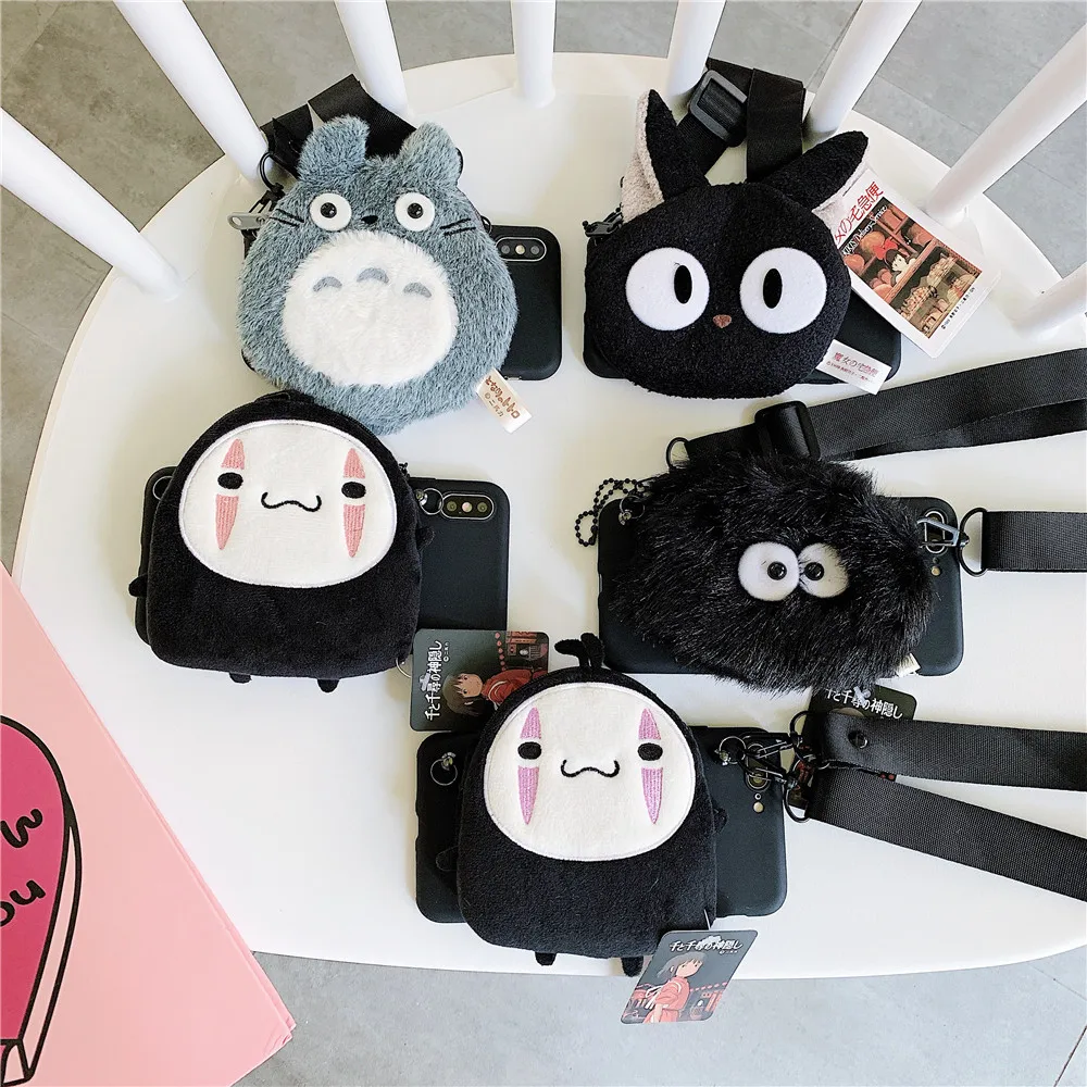 3D Cute Cartoon Totoro Wallet Phone Case For iPhone X XS XR Max Cases 8 7 6 6S Plus Silicone protection Back Cover |