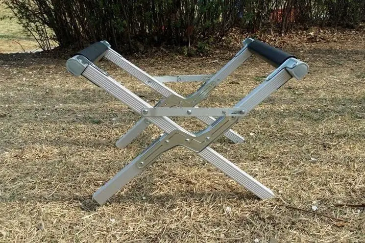 

2019 multi-function aluminum alloy bracket outdoor camping folding portable insulation box frame camping bag shelf freezer frame
