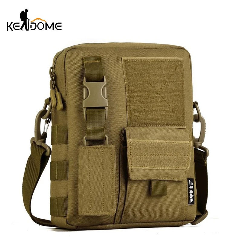 Men Camo Waterproof Vertical Messenger Bag Army Fans Tactical Shoulder Outdoor Travel Commuter Package Extend Molle XA457WD | Спорт и