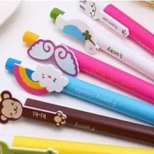 30 шт./партия,, Новая красочная ручка с животными из мультфильмов радуги, шариковая ручка в Корейском стиле, радужная ручка, подарки для детей